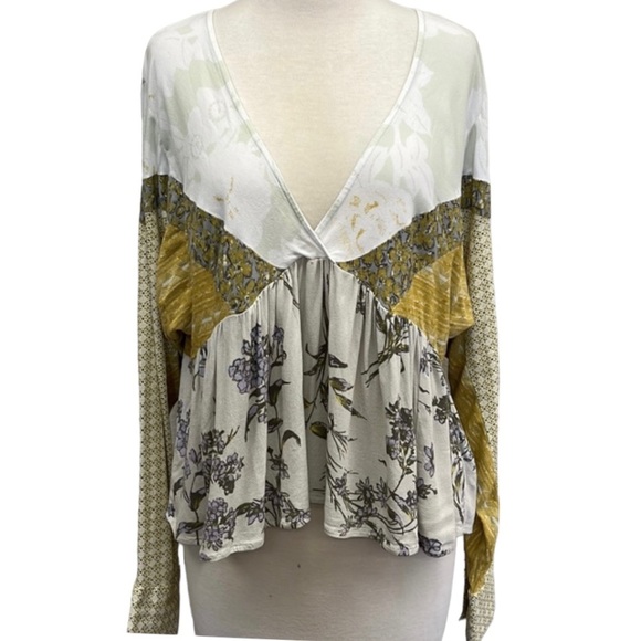 FREE PEOPLE Aloha State of Mind Peplum Blouse - Picture 6 of 11